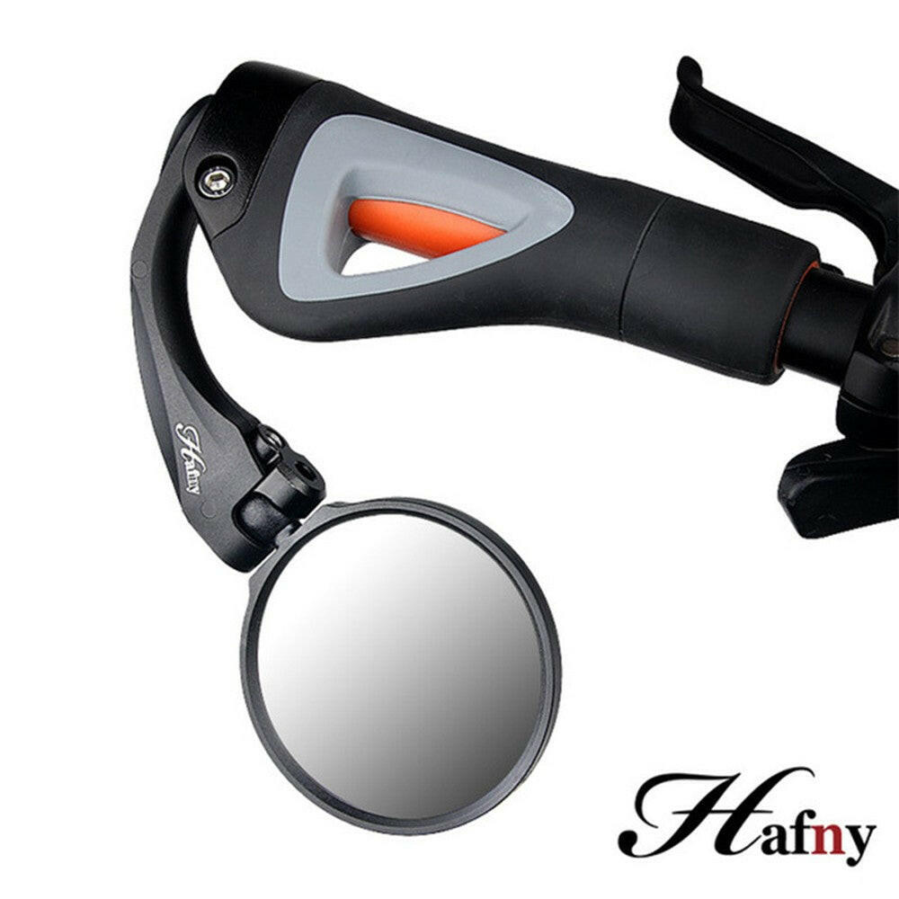 Hafny Mini Handiness Firmness Adjustable Collapsible Stainless Steel Mirror Mountain Bike Rearview Mirror-WAYBIKER