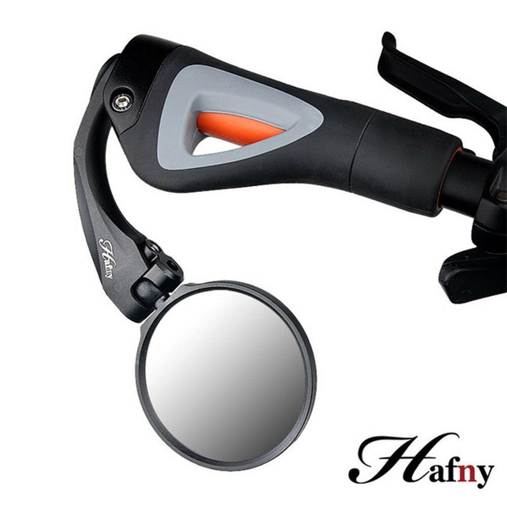 Hafny Mini Handiness Firmness Adjustable Collapsible Stainless Steel Mirror Mountain Bike Rearview Mirror