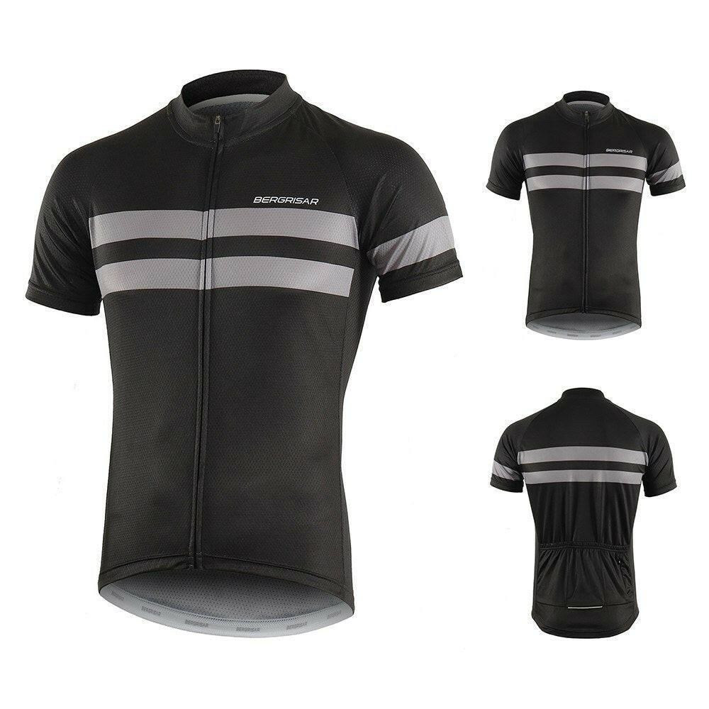 Men Short Sleeve Cycling Jersey Quick Dry Breathable Outdoor Sports Bike Riding Running Shirt-WAYBIKER