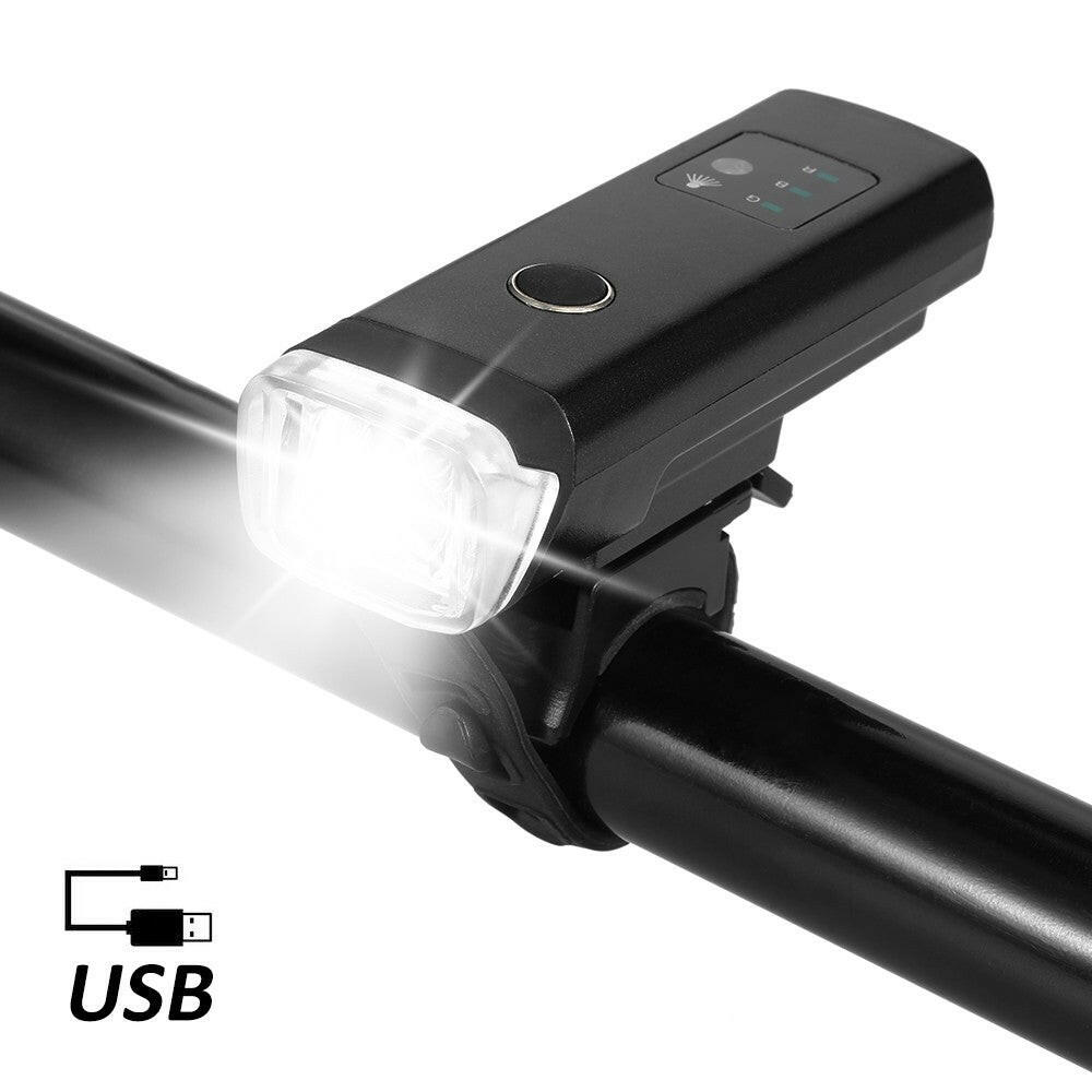 Bike Front Light USB Charging Induction Bicycle Light Flashlight Cycling Waterproof Torch Bike Headlight-WAYBIKER