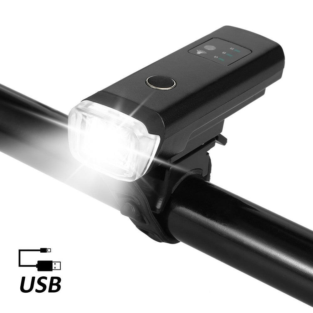 Bike Front Light USB Charging Induction Bicycle Light Flashlight Cycling Waterproof Torch Bike Headlight