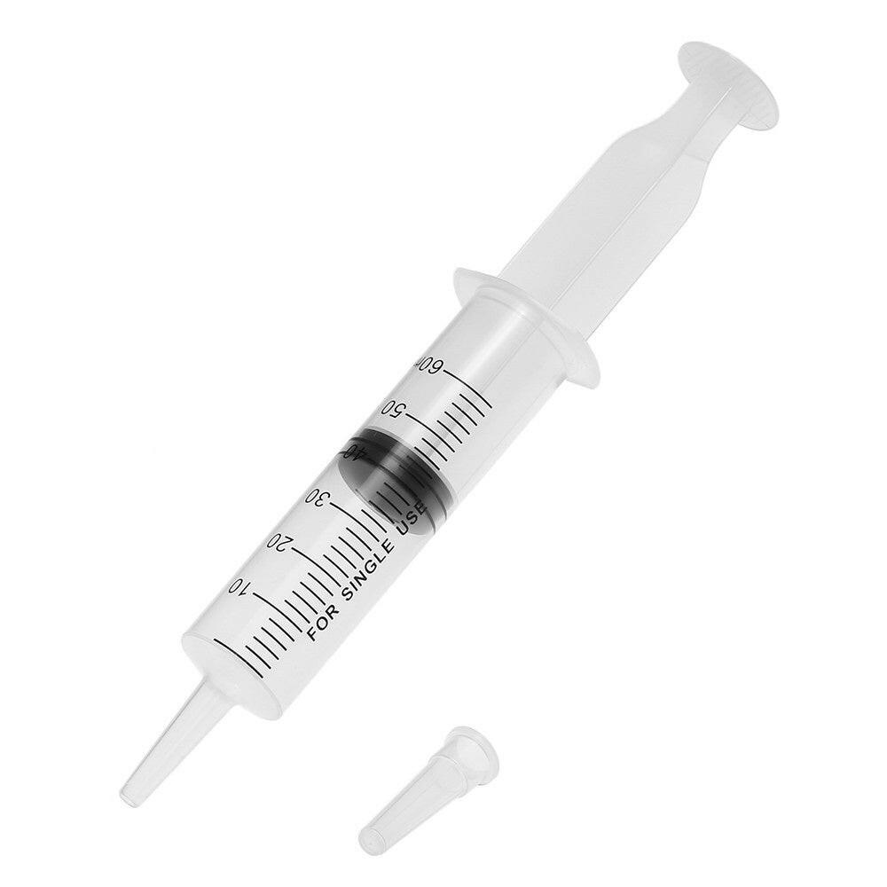 Bike Tire Tubeless Sealant Injector 60ml Syringe Rubber Hose Kit for MTB Road Bicycle Tire Tubeless Valves
