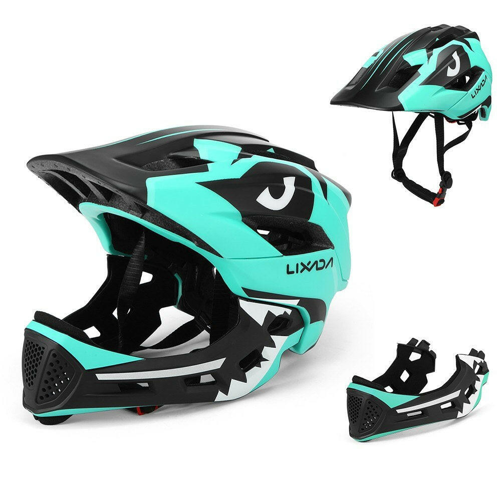 Lixada Kids Detachable Full Face Helmet Children Sports Safety Helmet for Cycling Skateboarding Roller Skating