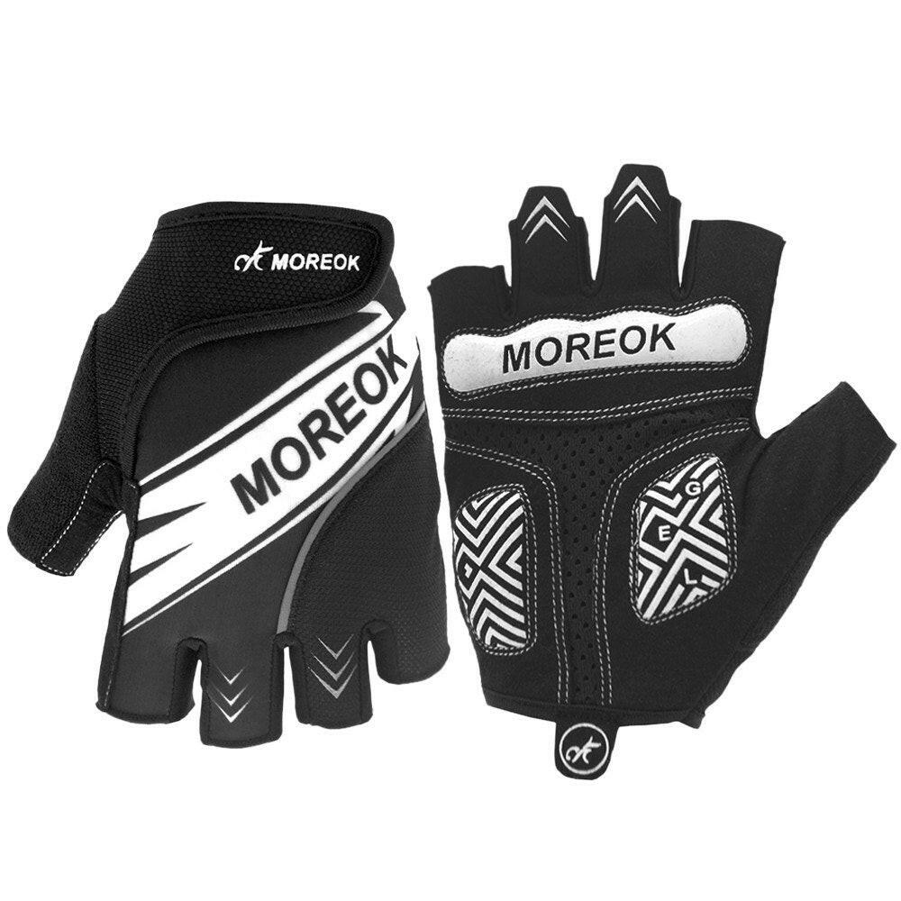 Reflective Summer Cycling Gloves Mountain Bike Bicycle Gloves Shock Absorbing Padded Half Finger Sports Gloves for Men and Women-WAYBIKER