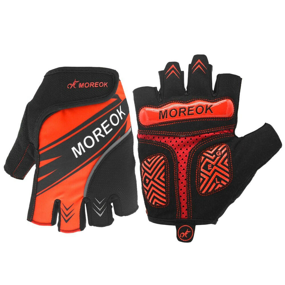 Reflective Summer Cycling Gloves Mountain Bike Bicycle Gloves Shock Absorbing Padded Half Finger Sports Gloves for Men and Women-WAYBIKER