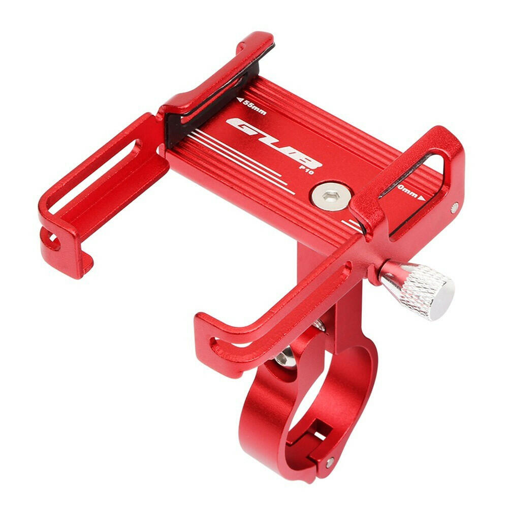 Aluminum Alloy Bike Phone Holder Universal Bicycle Phone Mount Motorcycle Phone Holder with Silicone Buckle Fastener
