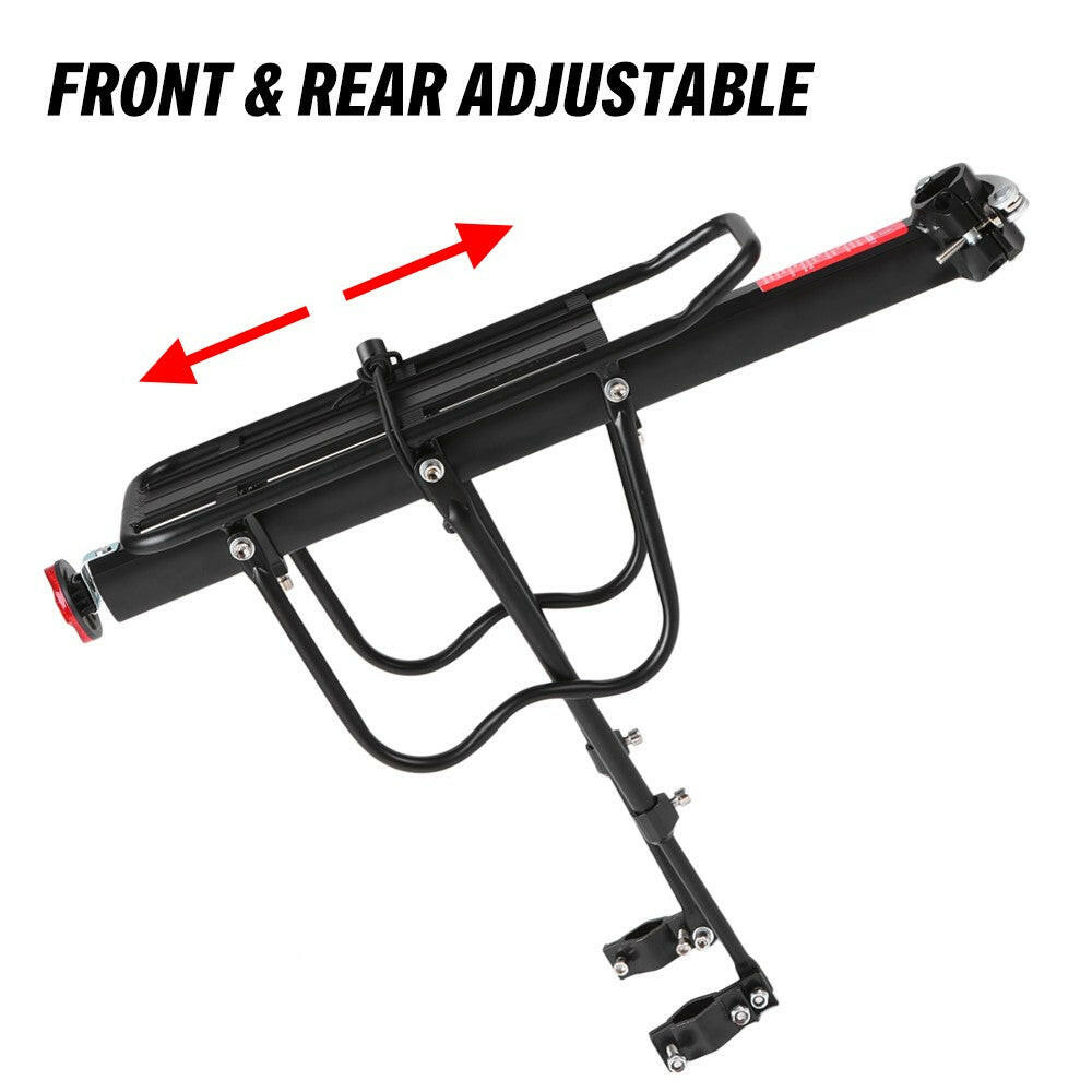 Adjustable Bike Cargo Rack Aluminum Alloy Mountain Bike Bicycle Rear Rack Bicycle Pannier Luggage Carrier Rack