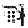 160PSI / 11Bar Mini Floor Bike Pump Tire Inflation Securepresta and Schrader Valve-Ball Needle Tire Repair Kit Included-WAYBIKER