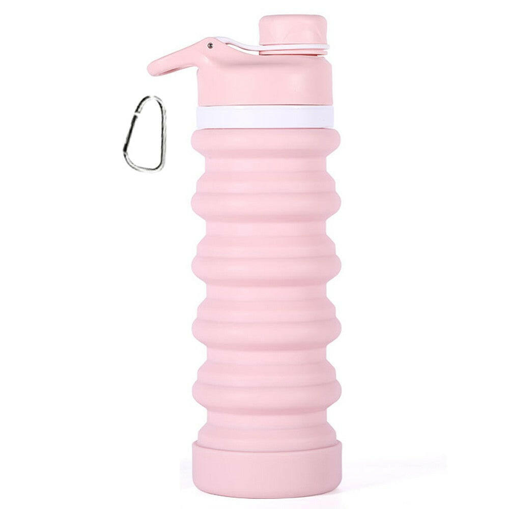 Collapsible Water Bottle Food-Grade Silicone FDA Approved Leak Proof Travel Climbing Biking Foldable Soft Sports Water Bottle
