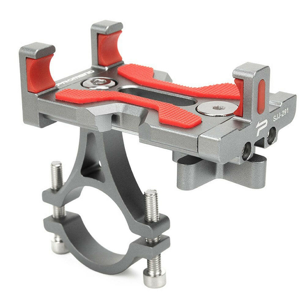Aluminum Alloy Mobile Phone Bracket Mountain Bike Motorcycle Electric Car Navigation 360 degree Rotation GPS Holder Motorcycle Bicycles Clip-WAYBIKER