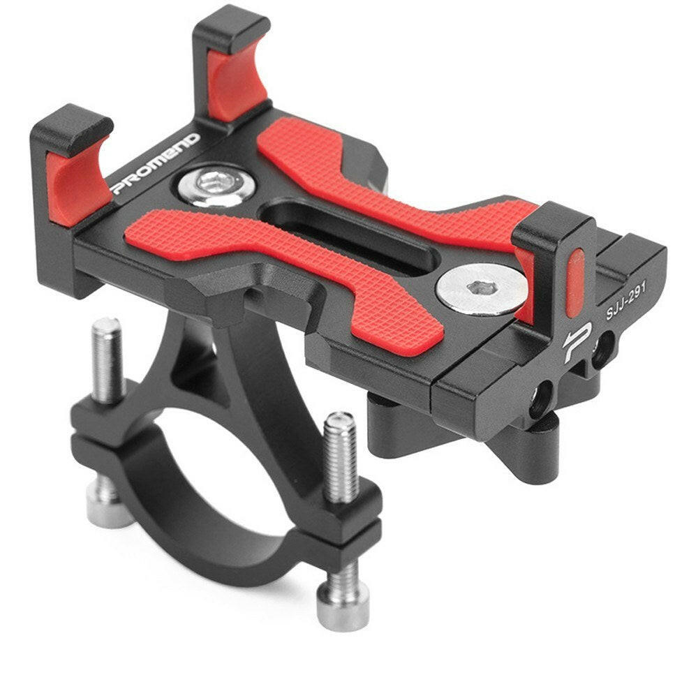 Aluminum Alloy Mobile Phone Bracket Mountain Bike Motorcycle Electric Car Navigation 360 degree Rotation GPS Holder Motorcycle Bicycles Clip-WAYBIKER
