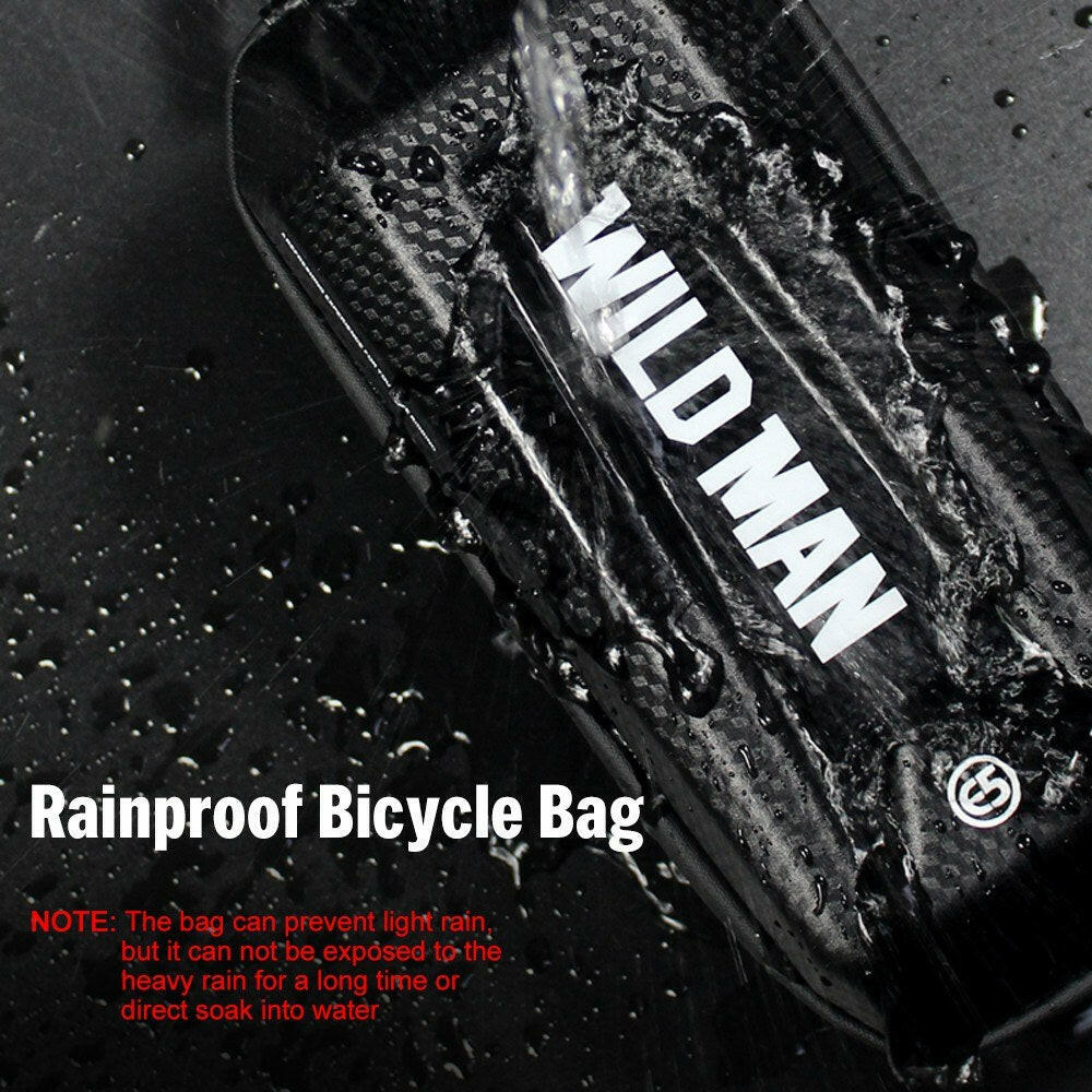 Bike Frame Bag Rainproof Bike Top Tube Bag Bicycle Bag Cycling Frame Pack with Double Zipper Design