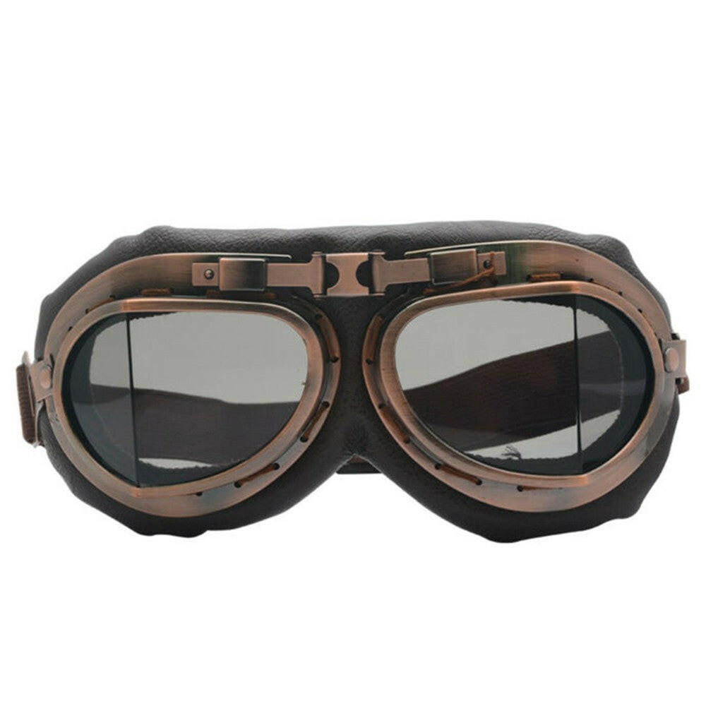 Motorcycle Retro Goggles Glasses Helmet Aviator Pilot Cruiser Riding Glasses