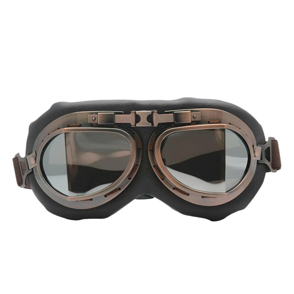 Motorcycle Retro Goggles Glasses Helmet Aviator Pilot Cruiser Riding Glasses-WAYBIKER