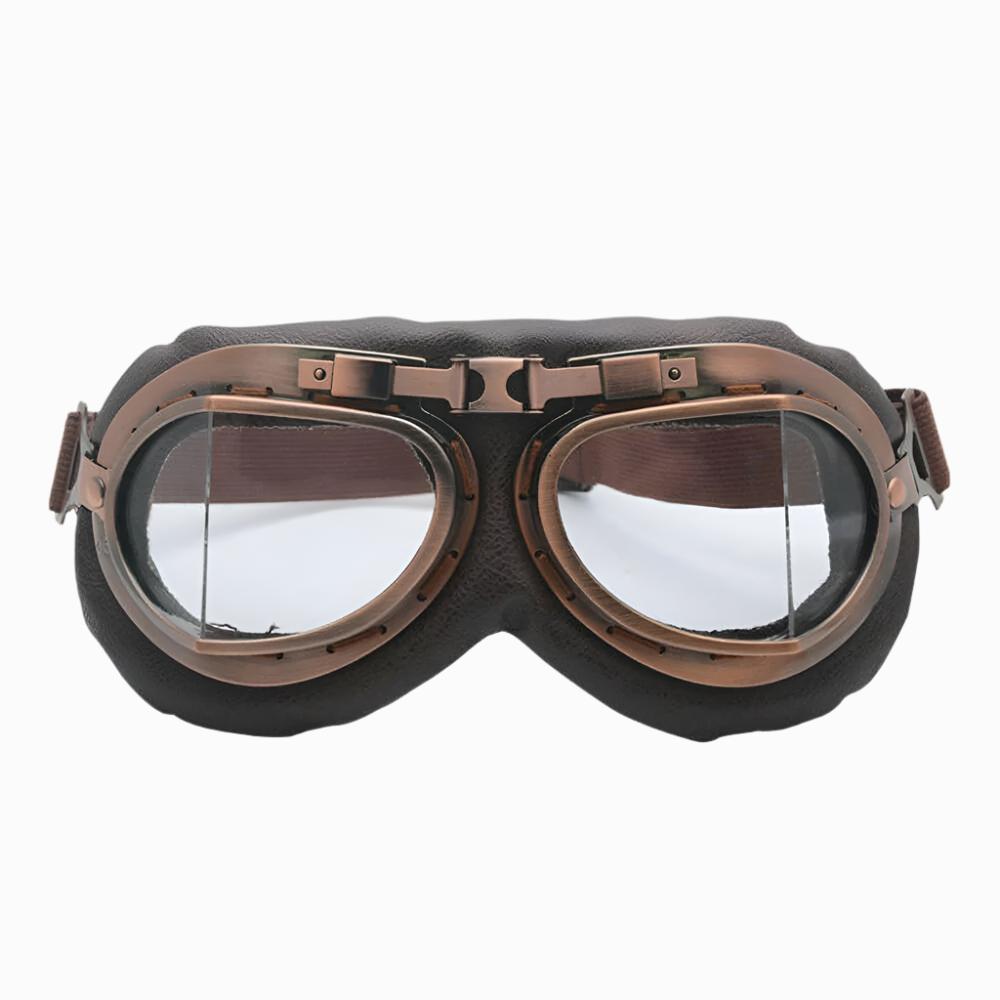 Motorcycle Retro Goggles Glasses Helmet Aviator Pilot Cruiser Riding Glasses-WAYBIKER
