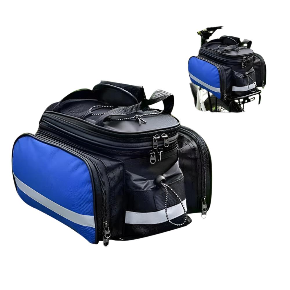 Bicycle Bike Rear Seat Bag Waterproof Bike Pannier Rack Pack Shoulder Cycling Carrier-WAYBIKER