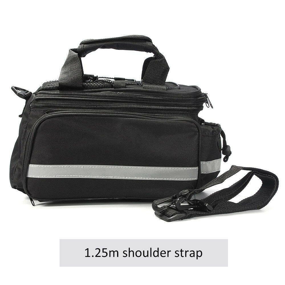 Bicycle Bike Rear Seat Bag Waterproof Bike Pannier Rack Pack Shoulder Cycling Carrier-WAYBIKER