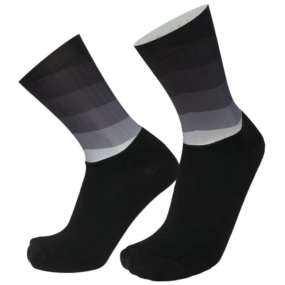 Men Women Gradient Color Socks Silicone Antiskidding Breathable Short Socks for Cycling Running Mountaineering-WAYBIKER