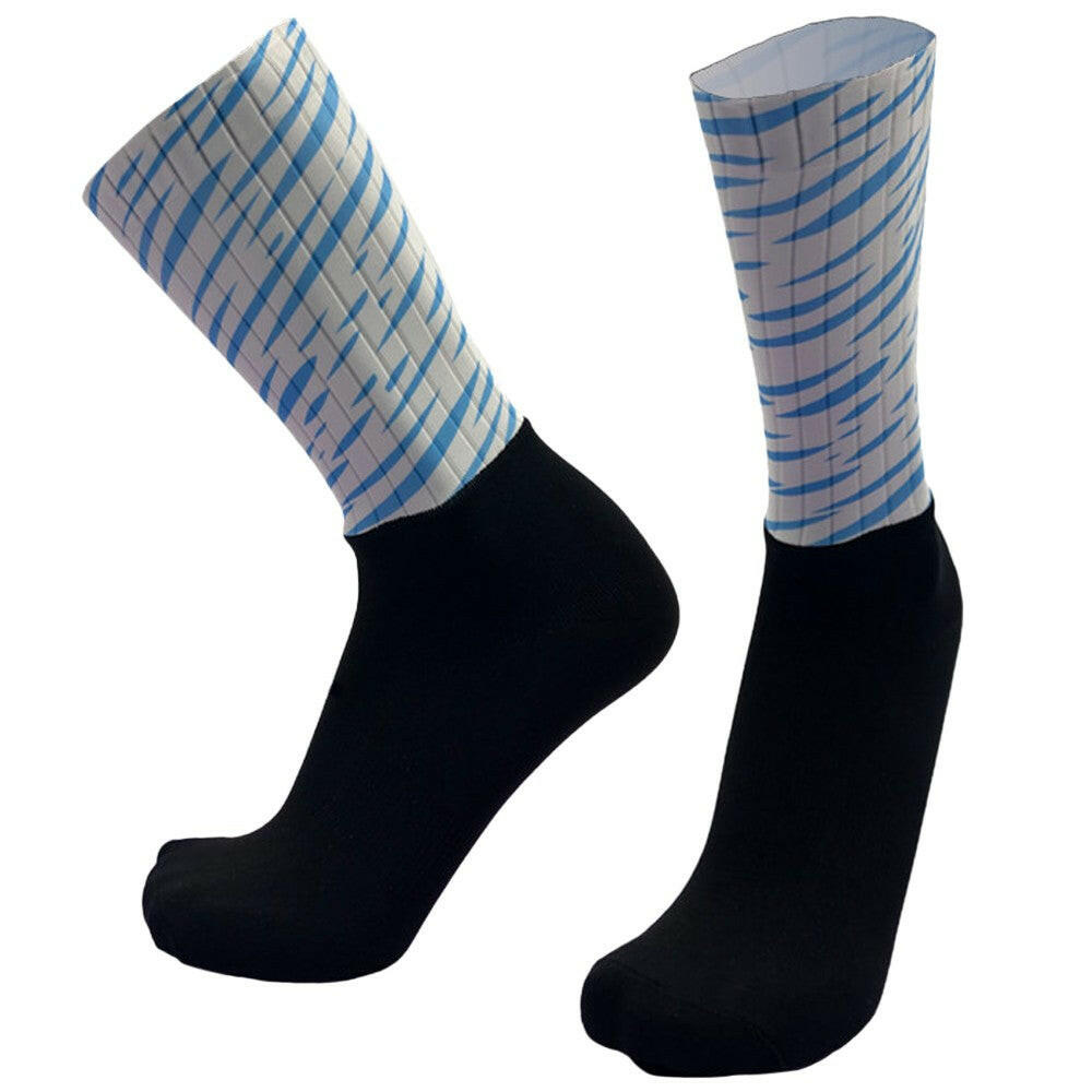 Men Women Socks Aero Socks Silicone Antiskidding Breathable Wearable Socks for Cycling Running Mountaineering