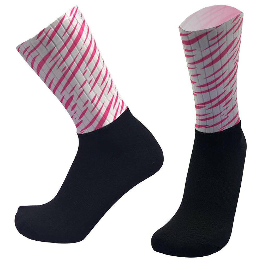 Men Women Socks Aero Socks Silicone Antiskidding Breathable Wearable Socks for Cycling Running Mountaineering