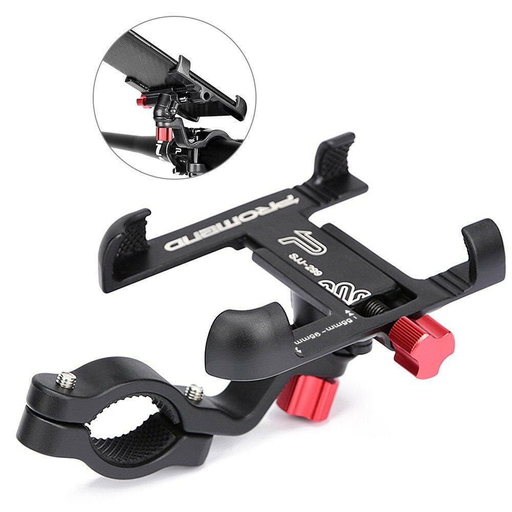 Strong Aluminum Alloy Bike Phone Mount Bicycle Motorcycle Phone Holder 360¡ã Rotation Adjustable Phone Cradle 31.8mm Handlebar