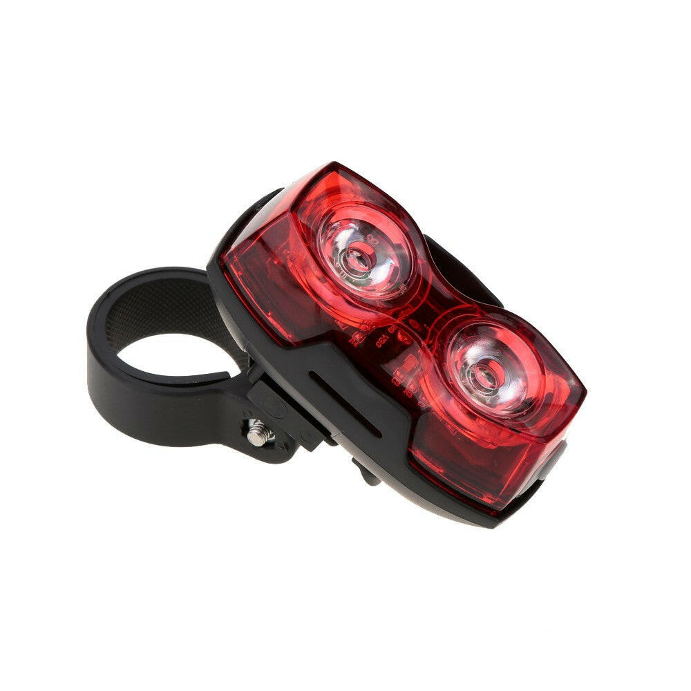 Bright Bike Cycling 2 LED 3 Mode Bicycle Back Rear Tail Light Safety Flashing Light