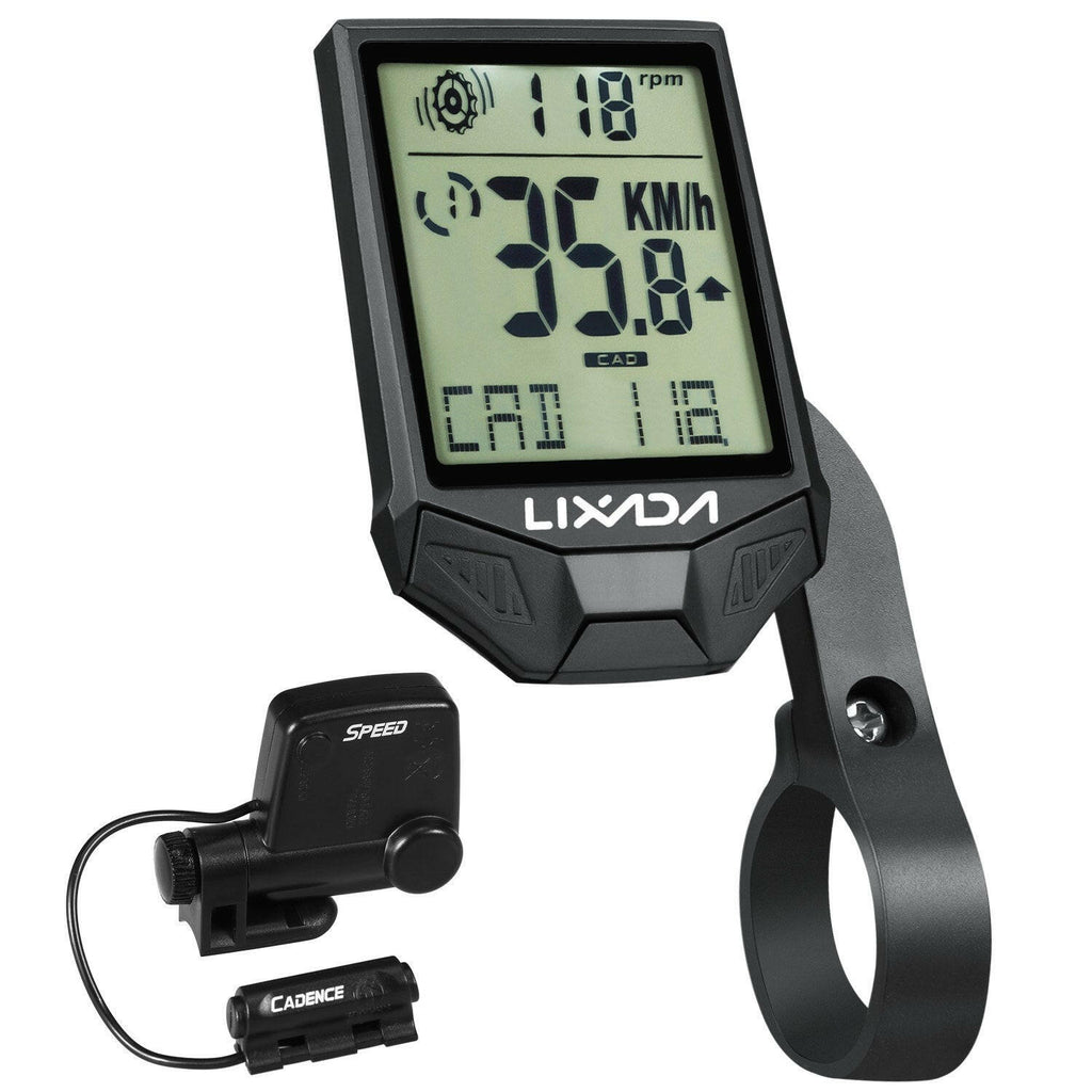 Cycling Wireless Computer Bike Computer Cadence Multifunctional Rainproof Cycling Computer with Backlight LCD-WAYBIKER