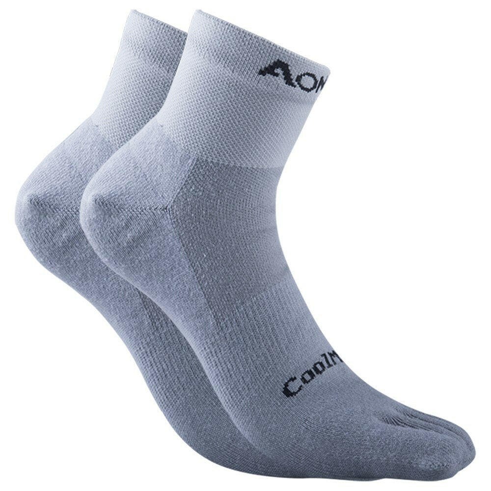 1 Pair Socks Athletic Toe Socks Five Finger Socks Breathable Running Sports High Tube Socks for Men Women-WAYBIKER