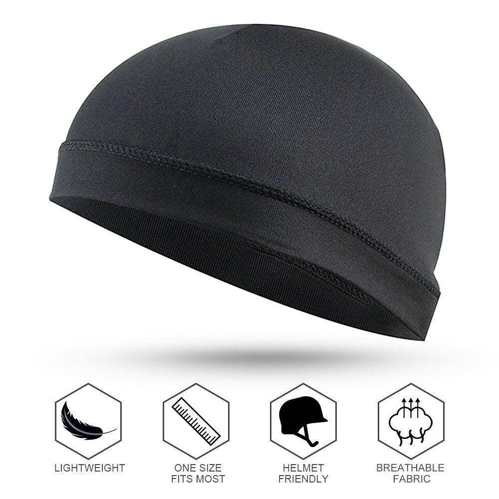 bike helmet fabric Outdoor Sports Men Cycling Cap Liner Running Skiing Motorcycle Beanie Cap Balaclava Headwear Blue