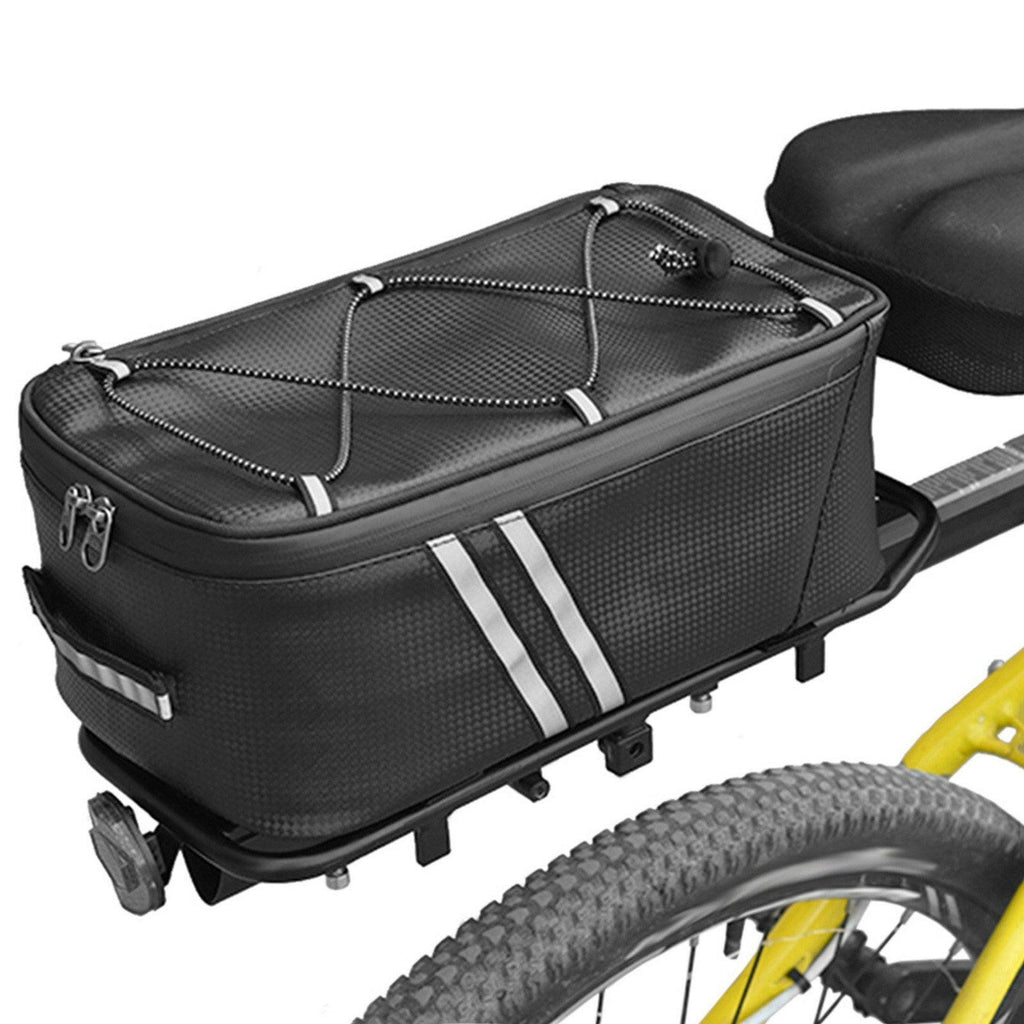 Bike Trunk Bag 7L Bicycle Rear Bag Water Resistant Bike Rack Bag with Waterproof Rain Cover