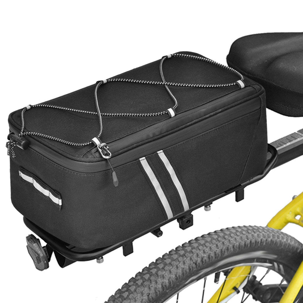 Bike Trunk Bag 7L Bicycle Rear Bag Water Resistant Bike Rack Bag with Waterproof Rain Cover