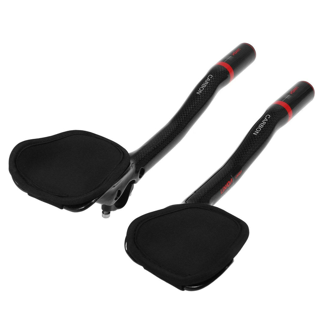 31.8mm Carbon Fiber Bicycle TT Handlebar Cycling Aero Bars Rest Handlebar Bike Tri Bars-WAYBIKER