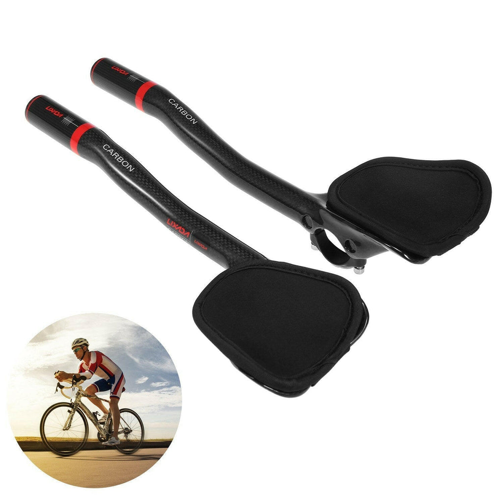 31.8mm Carbon Fiber Bicycle TT Handlebar Cycling Aero Bars Rest Handlebar Bike Tri Bars-WAYBIKER
