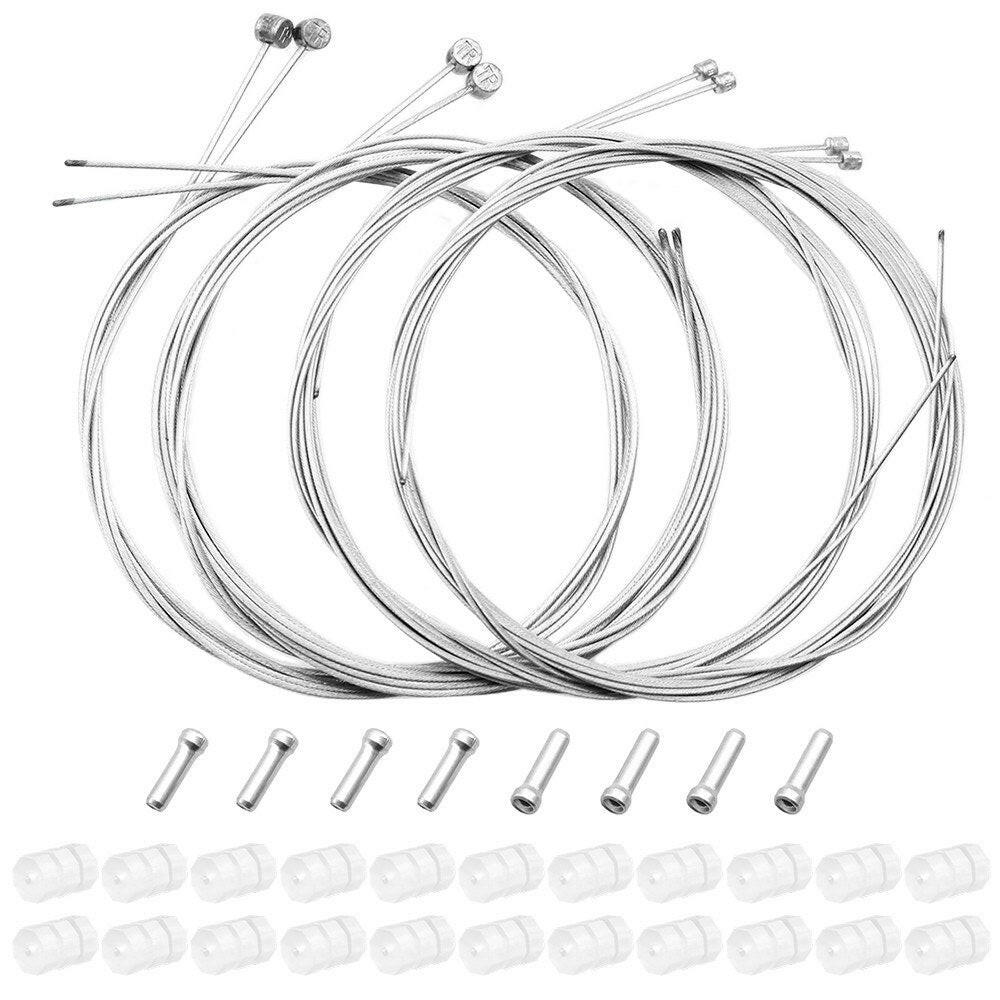 4 Pcs Front Rear Brake Cable for Mountain Bike 4 Pcs Front Rear Shifting Speed Cable for MTB Bike Road Bike Bicycle Replacement-WAYBIKER