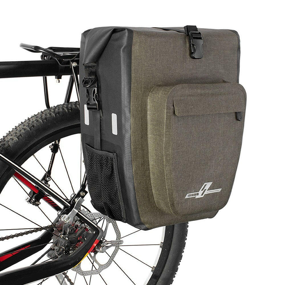 30L Waterproof Bike Rear Rack Bag Bicycle Pannier Bag Shoulder Bag Cycling Touring Grocery Bike Trunk Bag-WAYBIKER