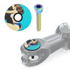 28.6mm Lightweight MTB Road Bike Stem Top Cap Bicycle Headset Cover with Stainless Steel Bolt-WAYBIKER
