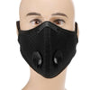 Adults Mouth Mask with Double Valves Active Carbon Filter Adjustable Safety Mask Reusable Breathing Valve Mask for Running Cycling   Camping Traveling-WAYBIKER