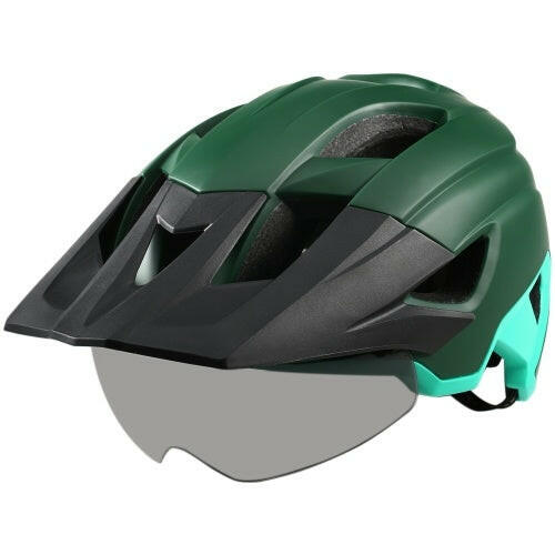 Mountain Bike Helmet with Detachable Visor Detachable Goggles Ultralight Adjustable MTB Cycling Bicycle Helmet Men Women Sports Outdoor Safety Helmet-WAYBIKER