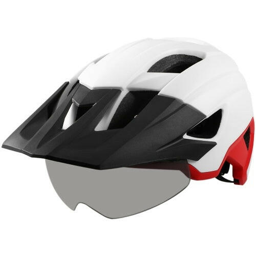 Mountain Bike Helmet with Detachable Visor Detachable Goggles Ultralight Adjustable MTB Cycling Bicycle Helmet Men Women Sports Outdoor Safety Helmet-WAYBIKER