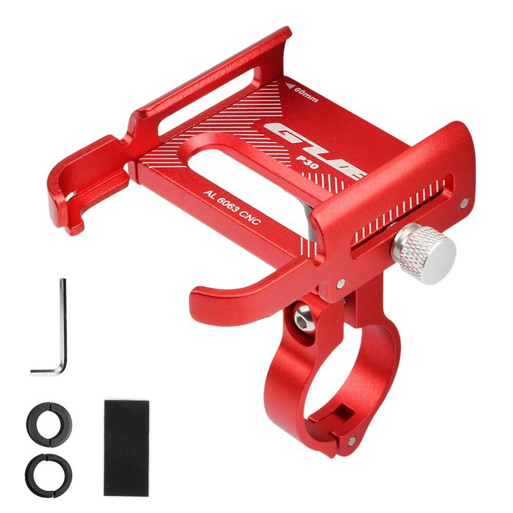 Aluminum Bike Phone Holder 360 Degree Rotating Adjustable Anti Slip Cycling Bicycle Handlebar Phone Mount Holder Stand-WAYBIKER