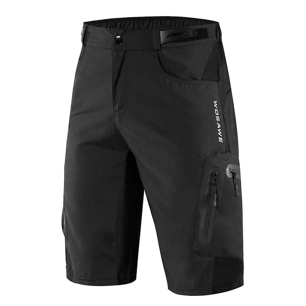 Men Loose Fit Cycling Shorts Breathable Quick Dry MTB Bike Shorts Outdoor Sports Running Biking Riding Fitness Casual Summer Shorts with 7 Pockets-WAYBIKER