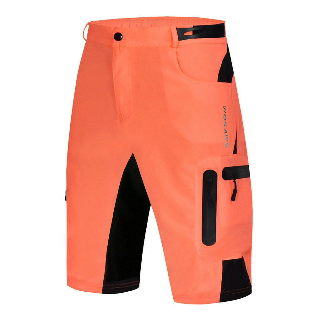 Men Loose Fit Cycling Shorts Breathable Quick Dry MTB Bike Shorts Outdoor Sports Running Biking Riding Fitness Casual Summer Shorts with 7 Pockets-WAYBIKER