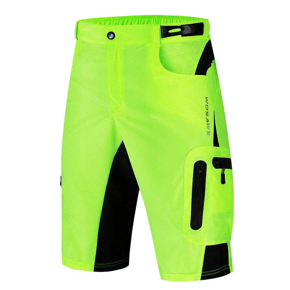 Men Loose Fit Cycling Shorts Breathable Quick Dry MTB Bike Shorts Outdoor Sports Running Biking Riding Fitness Casual Summer Shorts with 7 Pockets-WAYBIKER