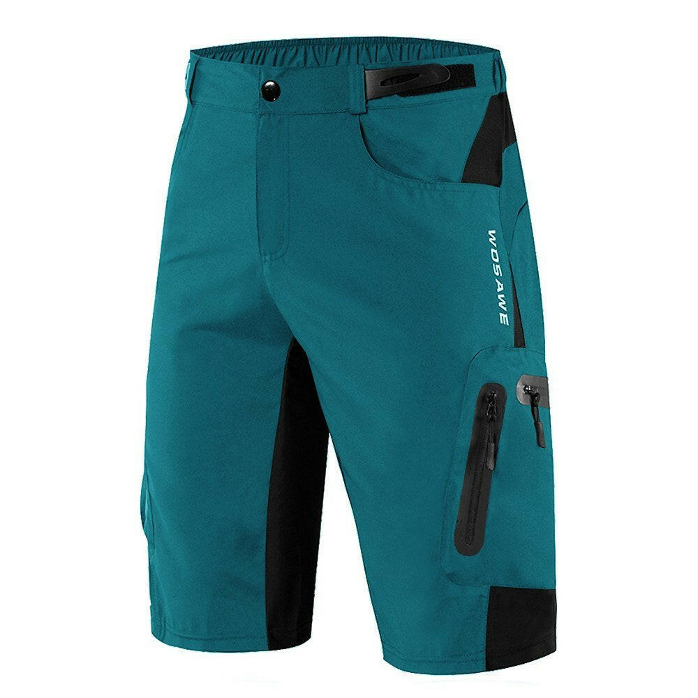 Men Loose Fit Cycling Shorts Breathable Quick Dry MTB Bike Shorts Outdoor Sports Running Biking Riding Fitness Casual Summer Shorts with 7 Pockets-WAYBIKER