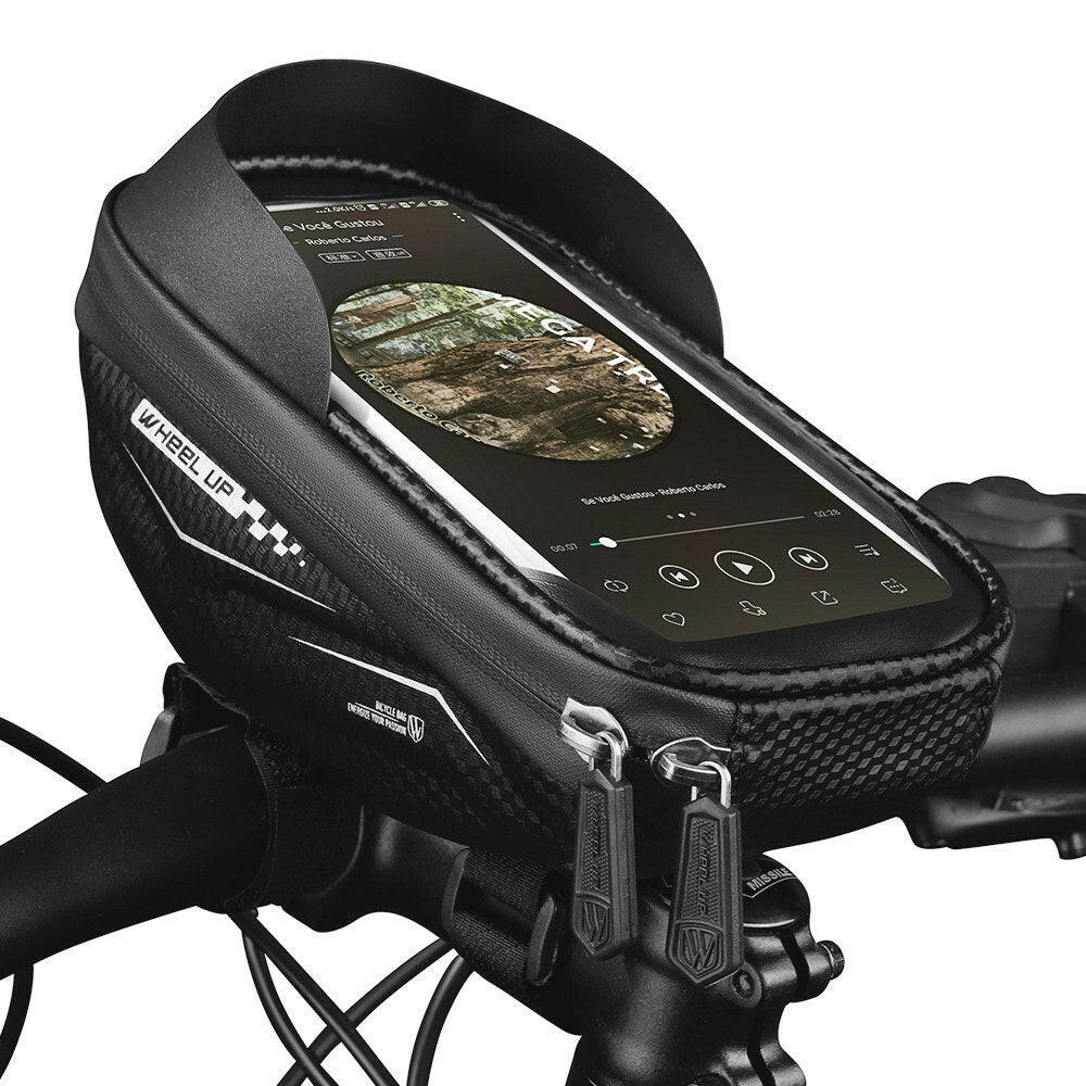 Bike Frame Bag Front Tube Bag Handlebar Bag Bicycle Bag with Touchscreen Phone Case-WAYBIKER