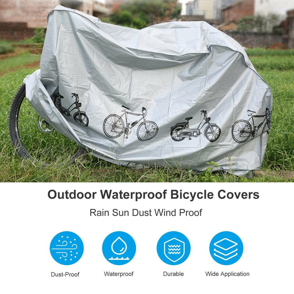 Bike Protector Cover Outdoor Waterproof Anti-dust Wheel Frame Cover for MTB Road Electric Bike-WAYBIKER