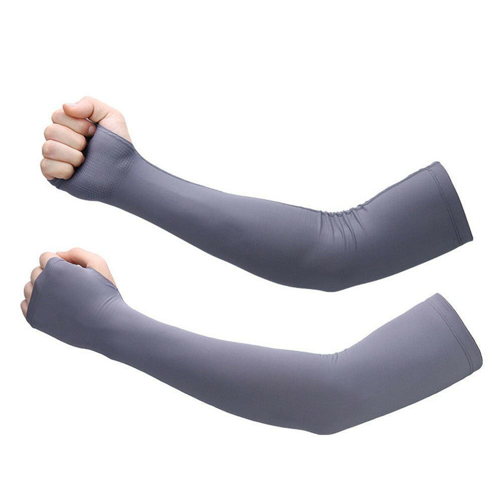Summer UV Protection Cooling Sleeves Sun-Protective Arm Sleeves Outdoor Cycling Ultraviolet-proof Elbow Brace for Men and Women for Basketball Football Cycling Sports