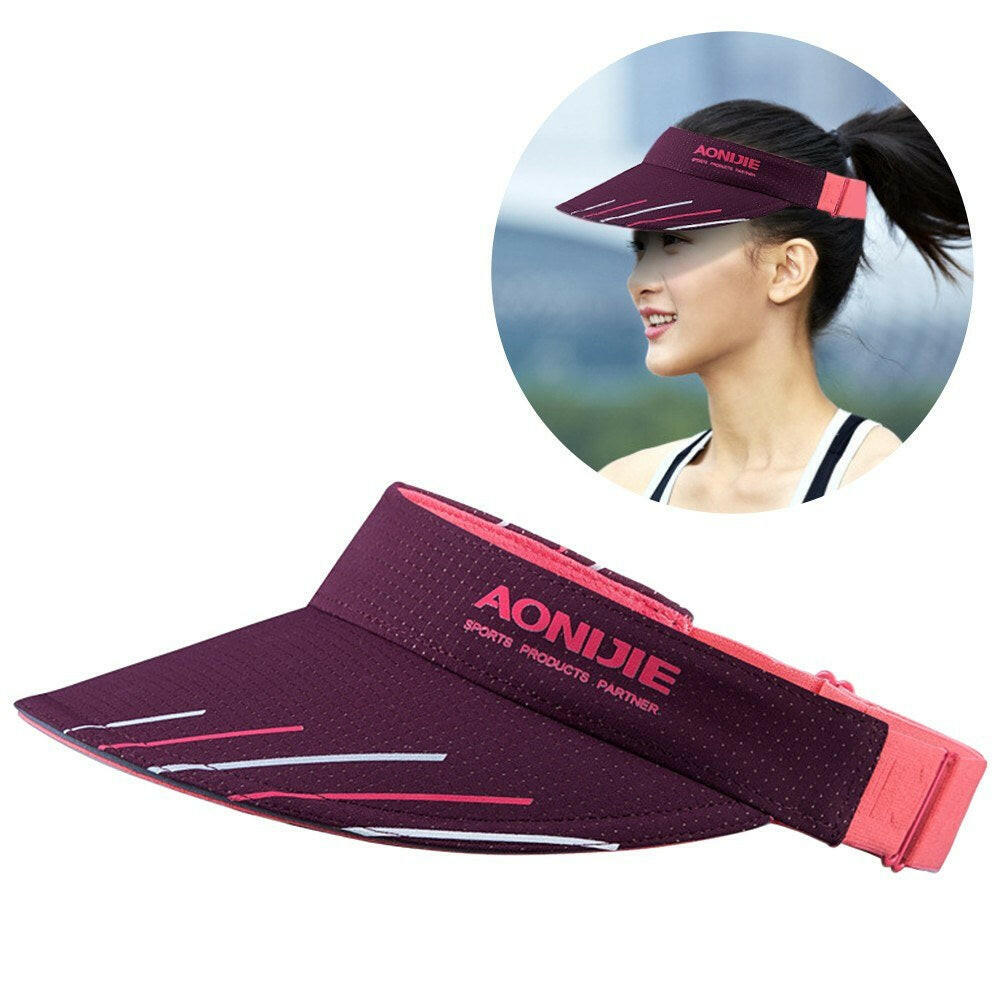 New Adjustable Men Women Sun-Protective Hat With Wide Brim Ultraviolet-proof Cap Visor Cap For Beach Golf Fishing Marathon Running Cycling Summer Sports Equipment-WAYBIKER