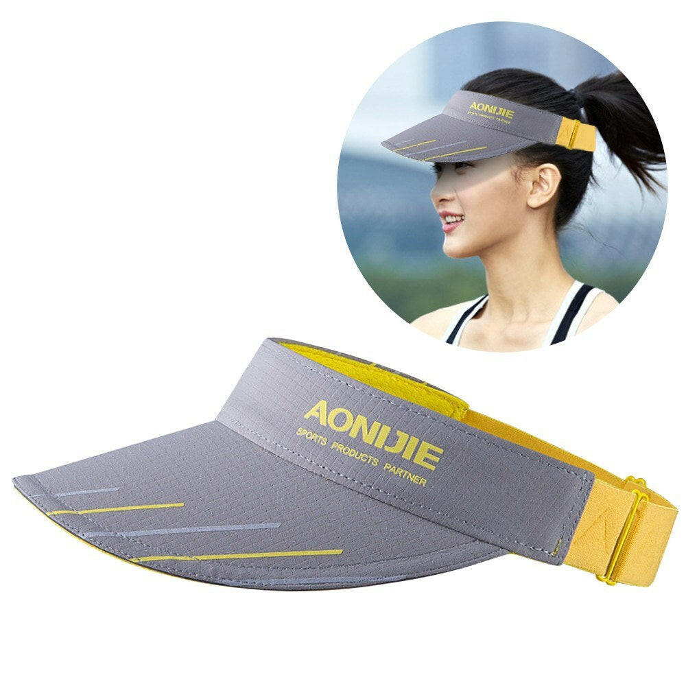 New Adjustable Men Women Sun-Protective Hat With Wide Brim Ultraviolet-proof Cap Visor Cap For Beach Golf Fishing Marathon Running Cycling Summer Sports Equipment-WAYBIKER
