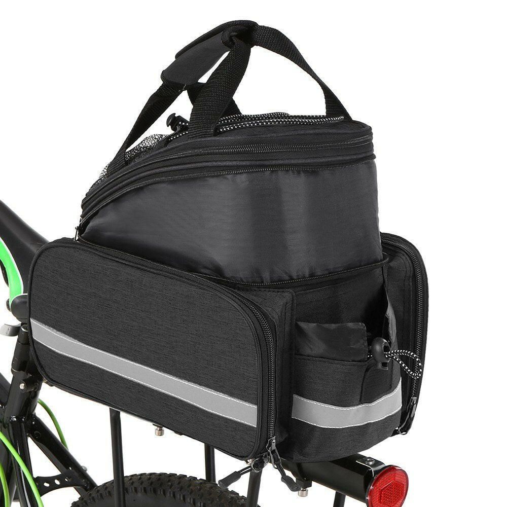 Bicycle Rear Seat Bag Multifunction Expandable Waterproof MTB Bicycle Pannier Bag Bike Rack Bag With Rain Cover